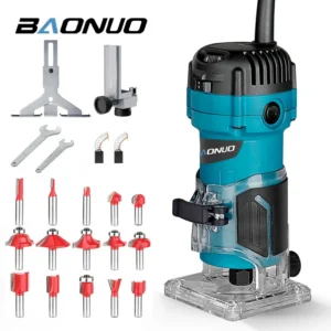 Hot Selling Wooden Electric Edge Trimming Machine Woodworking Power Plunge Router Handheld Wood Carving Trimming Machine